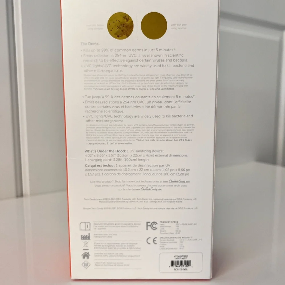 Tech Candy - UV Sanitizing Box - NWT - Picture 3 of 4